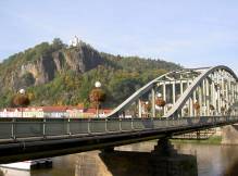 Pont sur l'Elbe à Decin