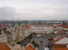 La place centrale de Pardubice