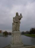 statue de Sainte-Anne sur le pont de Pisek