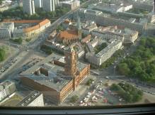 Rothes Rathaus vu du ciel Berlin