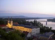 Coucher de soleil sur Esztergom
