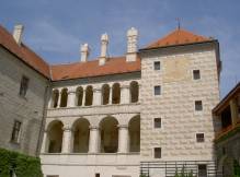 la cour intérieure de château de Melnik