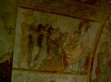 Les rois mages peints sur les fresques de Gargilesse